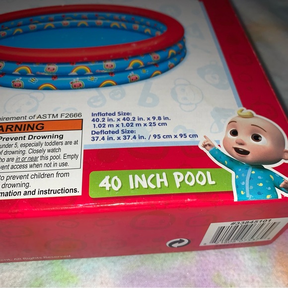 Cocomelon 40" Inflatable Pool - Picture 4 of 5